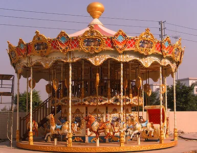 double deck swing carousel rides