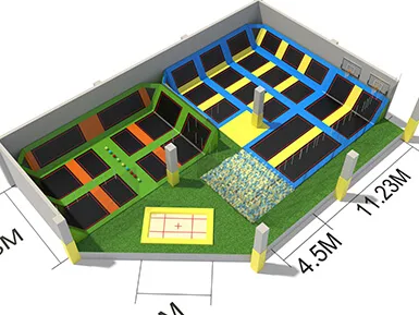 300~600sqm trampoline park designs