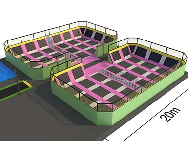 300~600sqm trampoline park designs