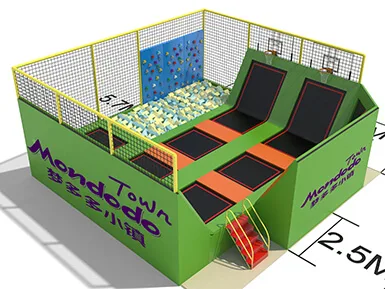 Mini trampoline for kids park under 100 SQM
