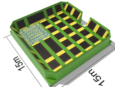 foam sponge pool trampoline park indoor for sale