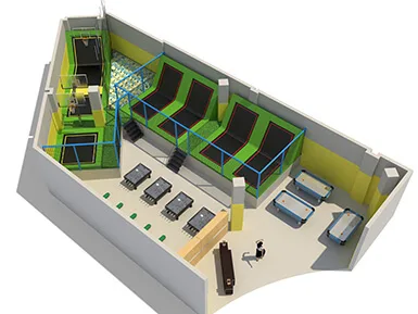 gymnastic trampoline park