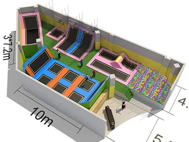 trampoline park ninja indoor