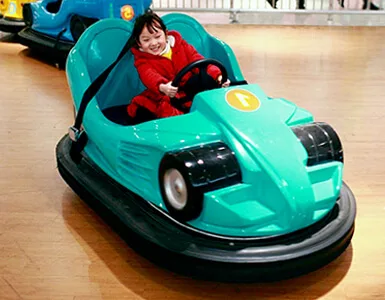 Bumper car with colorful roof by Yueton