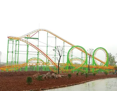 Classic four loop roller coaster