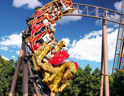 Flying horse themed ride