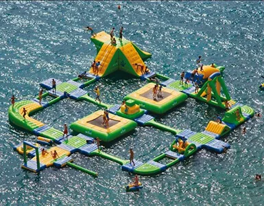 Inflatable water park