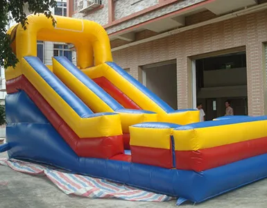 Inflatable water slide