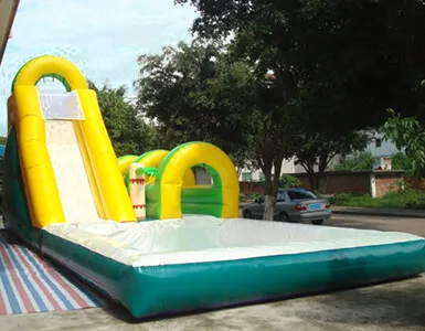 Inflatable water slide