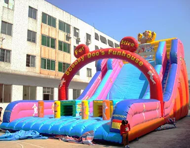 Inflatable slide
