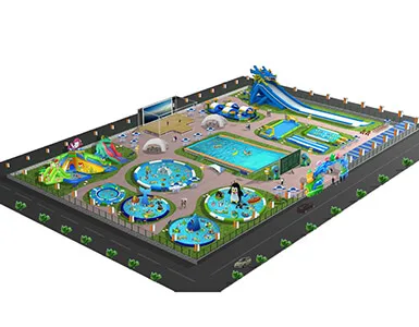 Inflatable water park