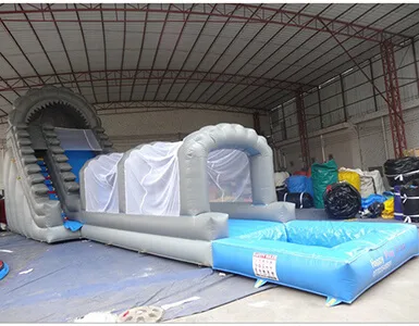 Inflatable water slide