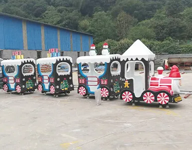 Santa Claus parent train
