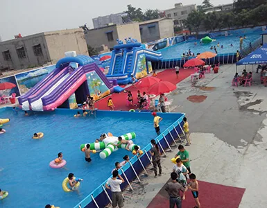 Inflatable water park