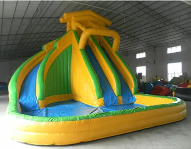 Inflatable water slide