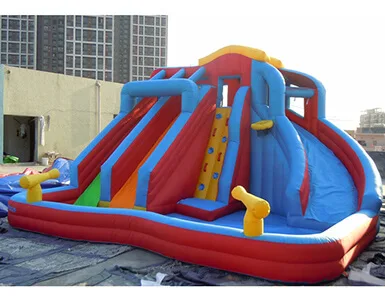 Inflatable water slide