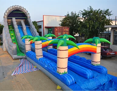 Inflatable water slide