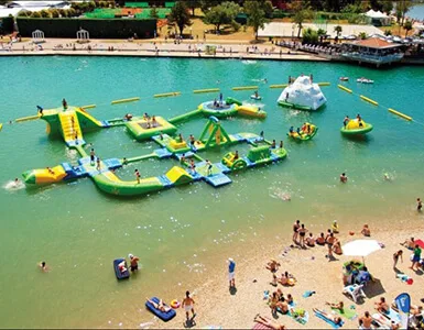 Inflatable water park
