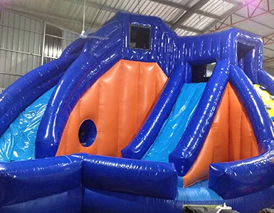Inflatable water slide