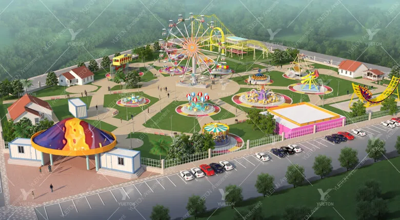Amusement park 3D design for Nicaragua project by Yueton