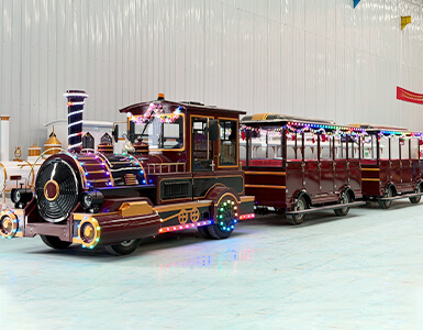Christmas themed sightseeing train