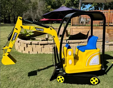 Kids excavator rides