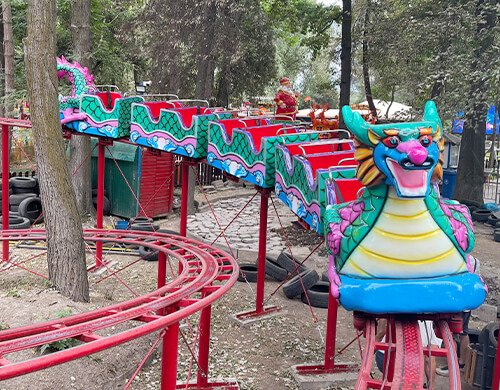 Dragon themed roller coaster