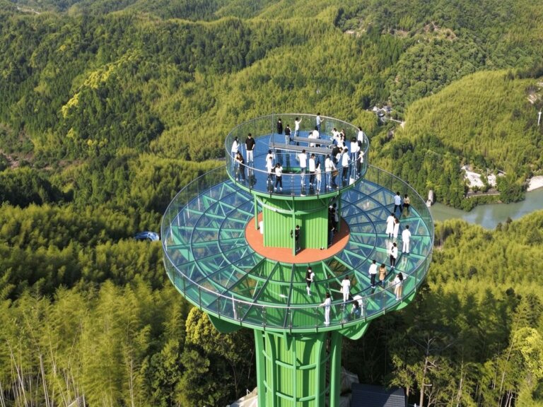 Observation tower with a viewing deck